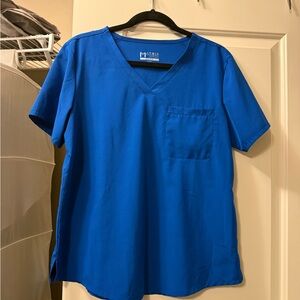 Matrix Women's Blue V-Neck Top